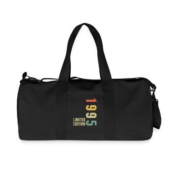 30 Jahre 1995 Vintage Retro Geburtstagsgeschenk - Recycelte Canvas-Sporttasche von Stanley/Stella - Schwarz - Vorne