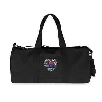 Danse en ligne - Danse avec le cœur - Musique Cadeau - Sac de sport en toile recyclée Stanley/Stella - noir - Devant