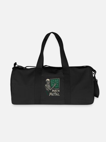 Math est une jupe de tableau noir squelette en métal - Sac de sport en toile recyclée Stanley/Stella - noir
