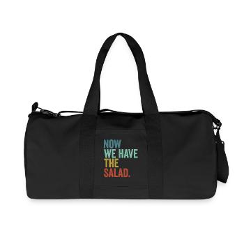 Denglisch Now We Have The Salad - Recycelte Canvas-Sporttasche von Stanley/Stella - Schwarz - Vorne
