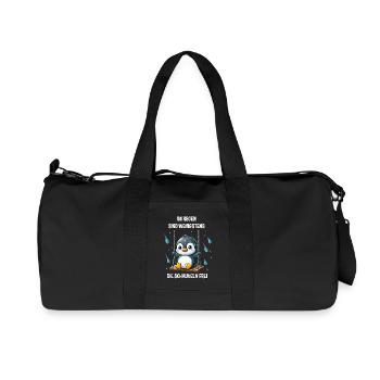 Penguin swing introvert melancholic - Recycled Canvas Sports Bag by Stanley/Stella - black - Front