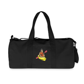 Pferd kleines Boot - Recycelte Canvas-Sporttasche von Stanley/Stella - Schwarz - Vorne