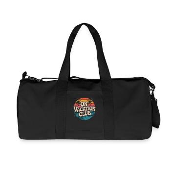 Vacation Club Summer Festival Vacation Beach Vacation - Recycled Canvas Sports Bag by Stanley/Stella - black - Front