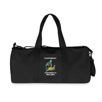 Physiothérapie Dicton amusant de physiothérapeute - Sac de sport en toile recyclée Stanley/Stella - noir - Devant