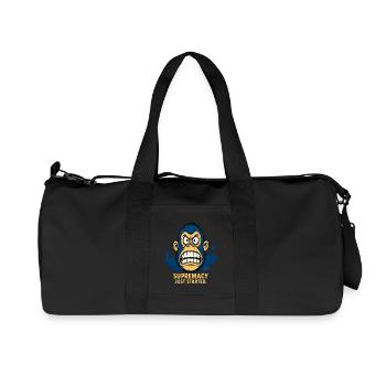 Angry monkey with crowd - Recycled Canvas Sports Bag by Stanley/Stella - black - Front
