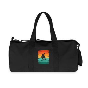 Planche à neige - Sac de sport en toile recyclée Stanley/Stella - noir - Devant