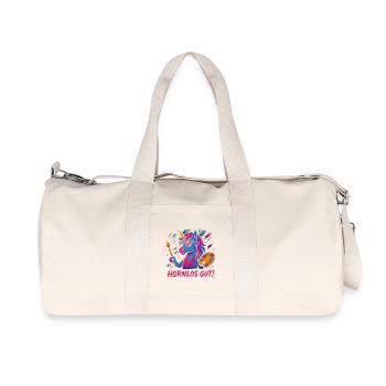 L’emplacement est bien sondé. Drôle de fête de licorne - Sac de sport en toile recyclée Stanley/Stella - blanc naturel - Devant