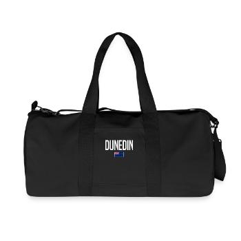 Dunedin, Nouvelle-Zélande - Sac de sport en toile recyclée Stanley/Stella - noir - Devant