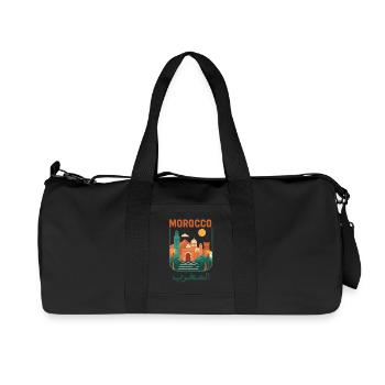 Morocco Retro Moroccan Culture Pattern - Recycled Canvas Sports Bag by Stanley/Stella - black - Front