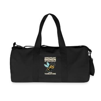 Bees Beekeepers talk to bees is not a quirk - Recycled Canvas Sports Bag by Stanley/Stella - black - Front