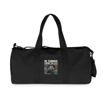 Tracteur - Sac de sport en toile recyclée Stanley/Stella - noir - Devant
