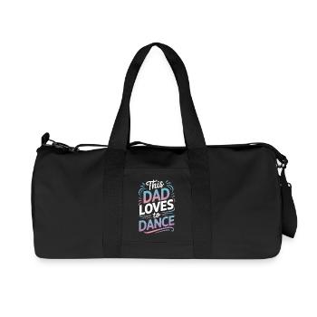 Dancing Saying Dad Dance Funny Dancing Gift - Recycled Canvas Sports Bag by Stanley/Stella - black - Front