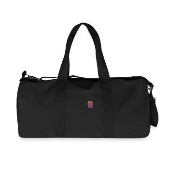 Faultier in der Brusttasche Sloth - Recycelte Canvas-Sporttasche von Stanley/Stella - Schwarz - Vorne