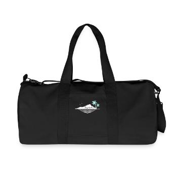 Seychelles Palm Trees Island Sea Dream Vacation Souvenir - Recycled Canvas Sports Bag by Stanley/Stella - black - Front