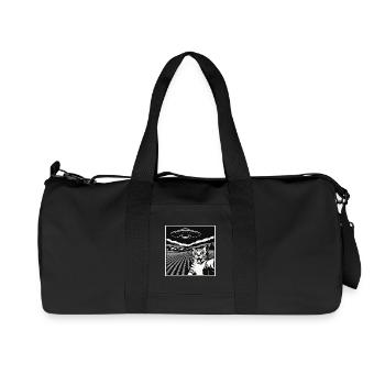 Funny Cat, Alien Machine - Recycelte Canvas-Sporttasche von Stanley/Stella - Schwarz - Vorne