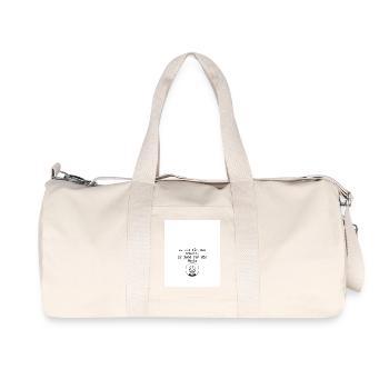 Age Sayings Humor Design - Recycled Canvas Sports Bag by Stanley/Stella - natural - Front