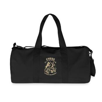 Chess Art Design Dicton Drôle Pour Jeu De Société - Sac de sport en toile recyclée Stanley/Stella - noir - Devant