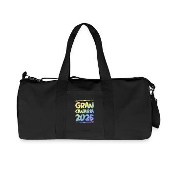 Gran Canaria 2025 Coloré - Sac de sport en toile recyclée Stanley/Stella - noir - Devant