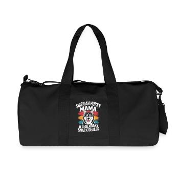 Siberian Husky Mama, Legendärer Snack-Dealer - Recycelte Canvas-Sporttasche von Stanley/Stella - Schwarz - Vorne