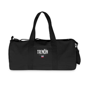 Trenčín, Slovakia - Recycled Canvas Sports Bag by Stanley/Stella - black - Front