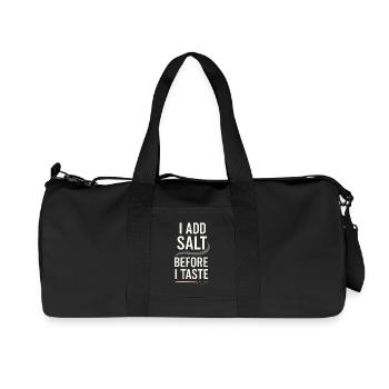 Salt Lover Sodium Dependent Nacl Meme - Recycled Canvas Sports Bag by Stanley/Stella - black - Front