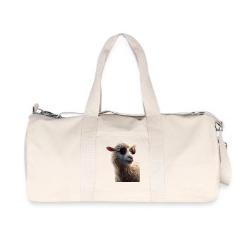 Sheep Lamb Sheep Domestic Sheep Shepherd Sweet Sheep - Recycled Canvas Sports Bag by Stanley/Stella - natural - Front
