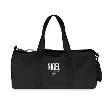 Nigel, Afrique du Sud - Sac de sport en toile recyclée Stanley/Stella - noir - Devant