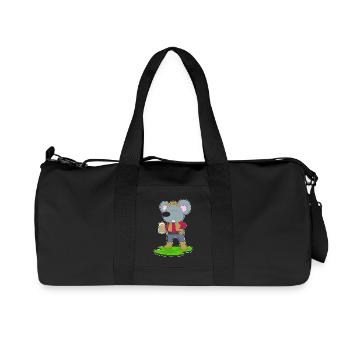 Maus Bier - Recycelte Canvas-Sporttasche von Stanley/Stella - Schwarz - Vorne