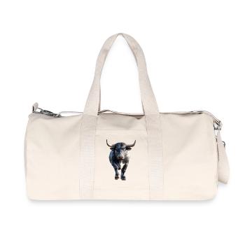 Bull Bull Ox Cattle Farm Cow Taurus Bulls - Recycled Canvas Sports Bag by Stanley/Stella - natural - Front