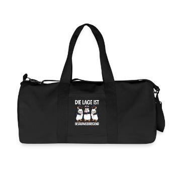 Die Lage Ist Besäufniserregend - Recycelte Canvas-Sporttasche von Stanley/Stella - Schwarz - Vorne
