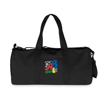 Abi 25 - Abitur - Blumen Geschenk - Recycelte Canvas-Sporttasche von Stanley/Stella - Schwarz - Vorne