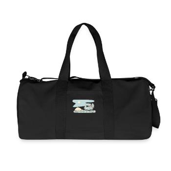 My Time Is Now - Retro Camping Adventure Design My - Recycelte Canvas-Sporttasche von Stanley/Stella - Schwarz - Vorne