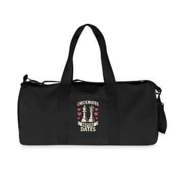 Schachspieler Schachmatt Vor Dates - Recycelte Canvas-Sporttasche von Stanley/Stella - Schwarz - Vorne