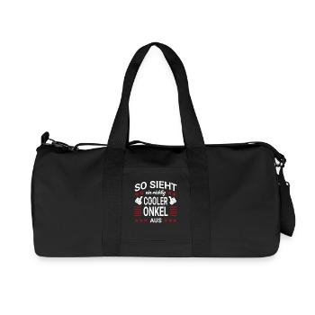 Cooler Onkel Style - Recycelte Canvas-Sporttasche von Stanley/Stella - Schwarz - Vorne