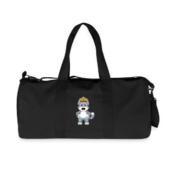 Couronne de chat - Sac de sport en toile recyclée Stanley/Stella - noir - Devant