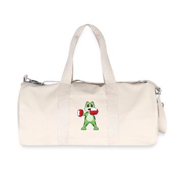 Frosch Boxer Boxhandschuhe Boxen - Recycelte Canvas-Sporttasche von Stanley/Stella - Naturweiß - Vorne