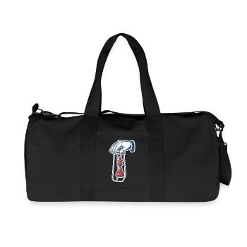 Chess Player Funny Chess King Doll - Recycled Canvas Sports Bag by Stanley/Stella - black - Front