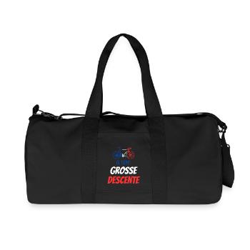 Prenom a une grosse descente Personnalisable - Sac de sport en toile recyclée Stanley/Stella - noir - Devant