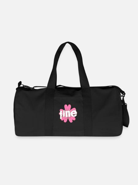 fine - Recycelte Canvas-Sporttasche von Stanley/Stella - Schwarz