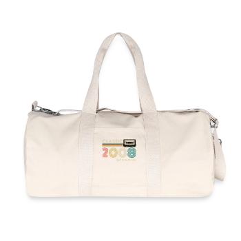 2008 Vintage Vintage Retro Birthday Gift - Recycled Canvas Sports Bag by Stanley/Stella - natural - Front