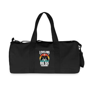 Monter de niveau jusqu’à Sis Gaming Gamer Brother - Sac de sport en toile recyclée Stanley/Stella - noir - Devant