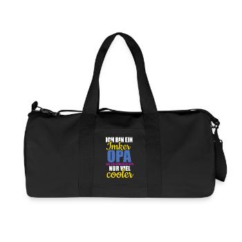 Biene Imker Geschenk Honig Honig Dealer Hobby - Recycelte Canvas-Sporttasche von Stanley/Stella - Schwarz - Vorne