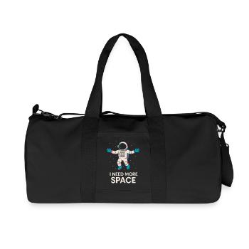 J’ai besoin de plus de design d’astronaute de l’espace - Sac de sport en toile recyclée Stanley/Stella - noir - Devant