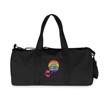Queer Pride Queer Joy Homologation LGBTQ+ Trans - Sac de sport en toile recyclée Stanley/Stella - noir - Devant