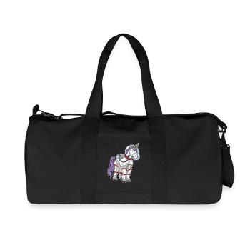Unicorn Astronaut Space - Recycled Canvas Sports Bag by Stanley/Stella - black - Front