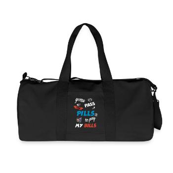 Doctor of Pharmacy Humorous Gift Idea - Recycled Canvas Sports Bag by Stanley/Stella - black - Front
