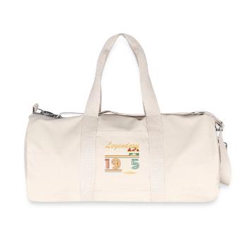Vintage Cadeau Anniversaire Nées En Septembre 1975 - Sac de sport en toile recyclée Stanley/Stella - blanc naturel - Devant