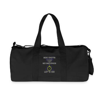Mémoire Athlète Mnémotechnique Entraînement cérébral Mental - Sac de sport en toile recyclée Stanley/Stella - noir - Devant