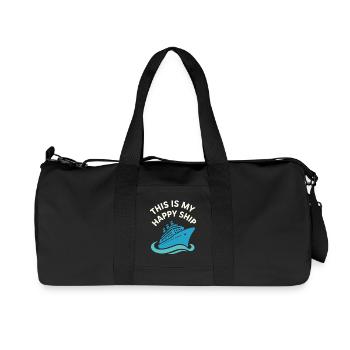 Cruise Addict Funny Cruise Loyalty Ocean - Sac de sport en toile recyclée Stanley/Stella - noir - Devant