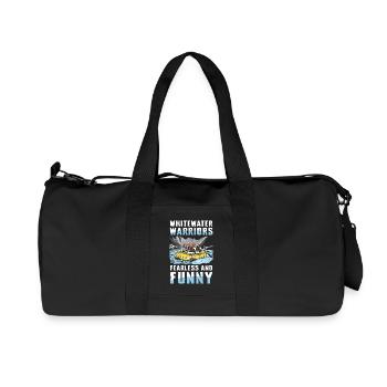 Whitewater Warriors: Fearless and Fun Rafting - Recycled Canvas Sports Bag by Stanley/Stella - black - Front